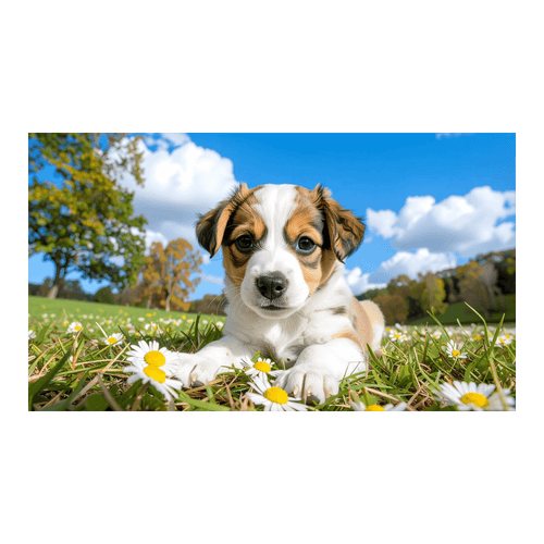 Wandbild Baby-Hund 1
