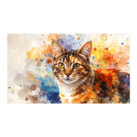 Wandbild Watercolor Katze 2