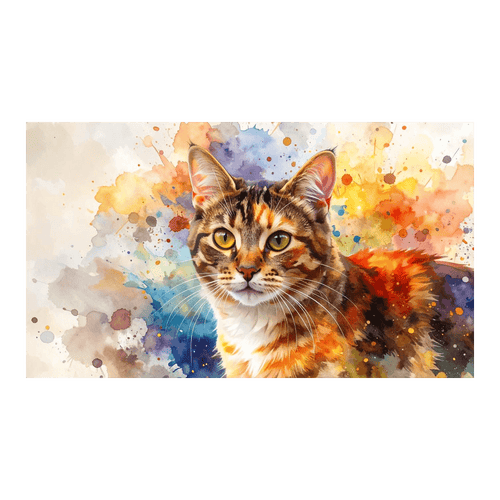 Wandbild Watercolor Katze 2