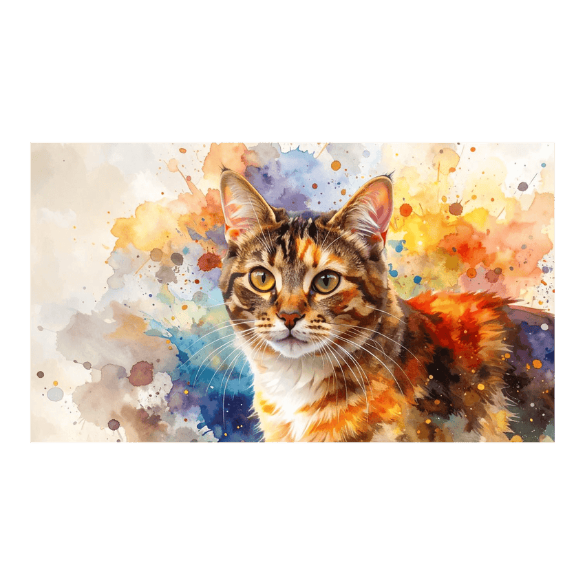 Wandbild Watercolor Katze 2