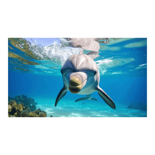 Wandbild Freundlicher Delfin