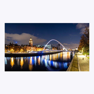 Wandbild Glasgow bei Nacht