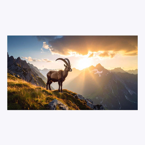 Wandbild Steinbock