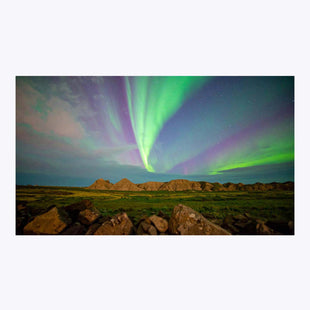 Wandbild nordische Lichter in Island