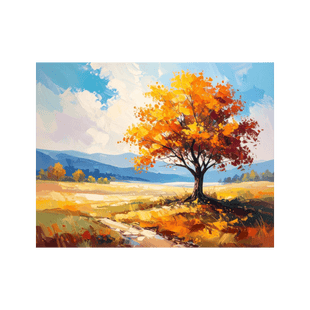 Wandbild Herbstlicher Baum 2