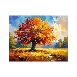 Wandbild Herbstlicher Baum 3