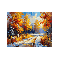 Wandbild Winterliche Landschaft 1