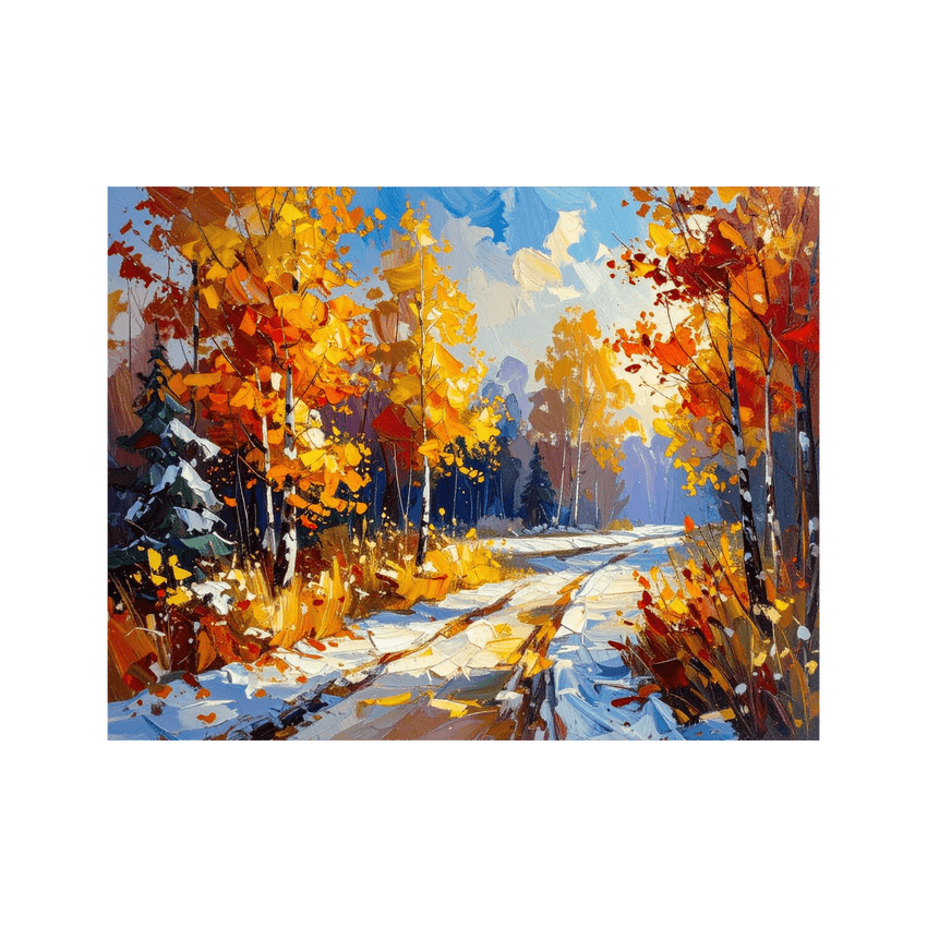 Wandbild Winterliche Landschaft 1