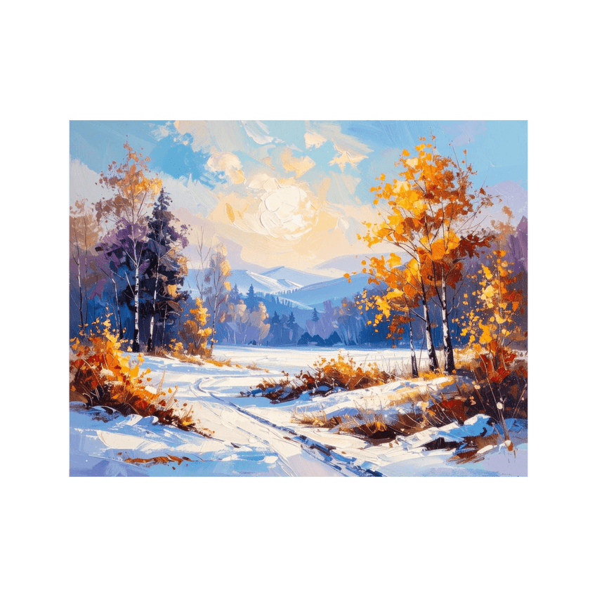 Wandbild Winterliche Landschaft 2