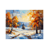 Wandbild Winterliche Landschaft 3
