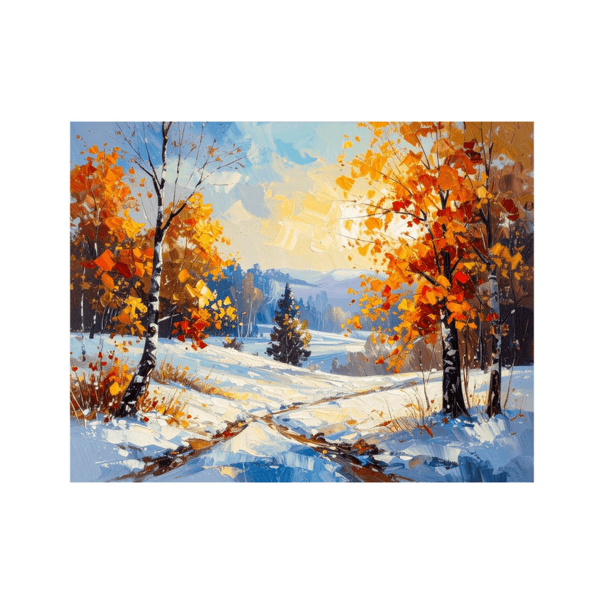 Wandbild Winterliche Landschaft 3