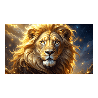 Wandbild Goldener Löwe 1