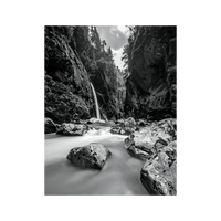 Wandbild Aareschlucht Schwarz Weiss