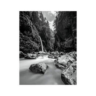 Wandbild Aareschlucht Schwarz Weiss