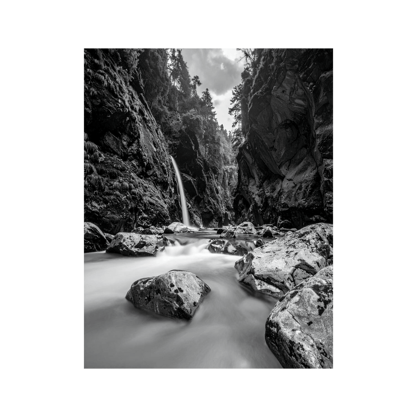Wandbild Aareschlucht Schwarz Weiss