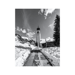 Wandbild Bündner Bergdorf 2