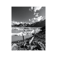 Wandbild Gletschersee