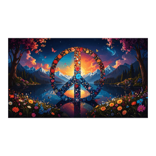 Wandbild Peace Illustration 1