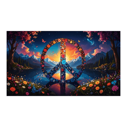 Wandbild Peace Illustration 1