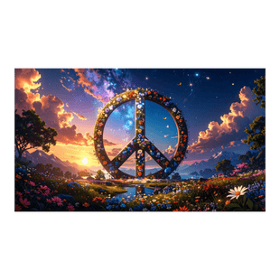 Wandbild Peace Illustration 2