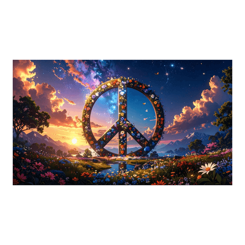 Wandbild Peace Illustration 2