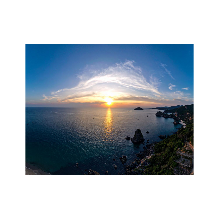 Wandbild Sonnenuntergang am Meer