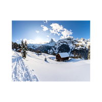 Wandbild Winter in der Schweiz