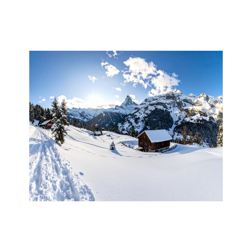 Wandbild Winter in der Schweiz