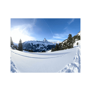 Wandbild Winter in der Schweiz 3