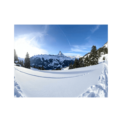 Wandbild Winter in der Schweiz 3