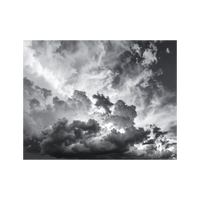 Wandbild Gewitterhimmel Schwarz Weiss 4