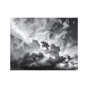 Wandbild Gewitterhimmel Schwarz Weiss 4