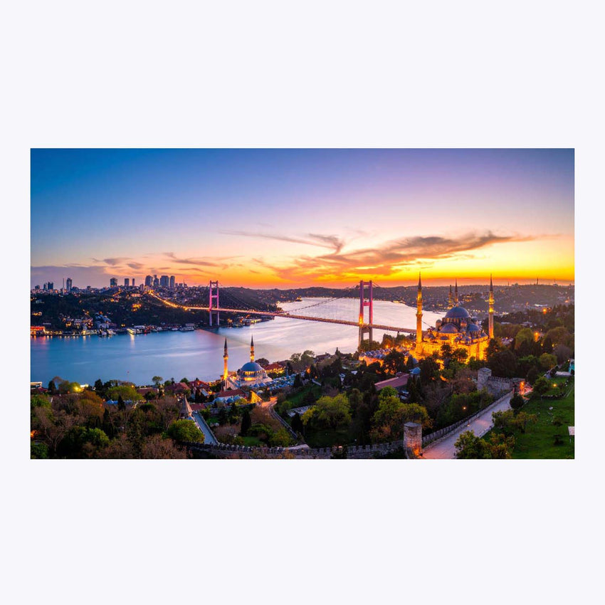 Wandbild Istanbul bei Nacht 2